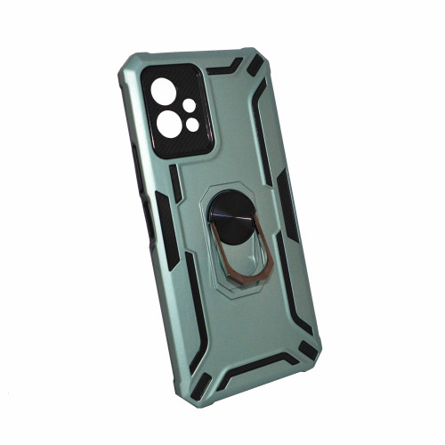 Vivo Y55 5G Green Cover   Military Grade Protection Built-in Kickstand Car Holder Mobile Phone Case